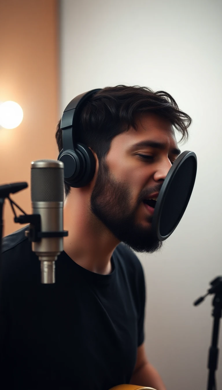 Antes e depois de um vocal sem processamento